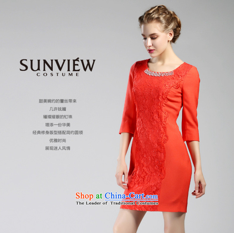 Yet some brands SUNVIEW/ female counters with the new beauty autumn in the stylish cuff Sau San festive dresses SE0IL033 01 red 40/165/M watermelon picture, prices, brand platters! The elections are supplied in the national character of distribution, so action, buy now enjoy more preferential! As soon as possible.
