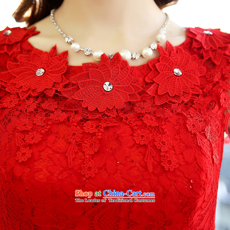 The advisory committee set up by 2015 Women's stylish lace dresses bride bridesmaid evening wedding dresses elegant small tie vest HSZM1518 skirt RED M, the Advisory Committee set up , , , shopping on the Internet