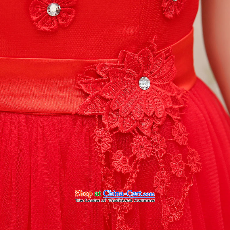 The advisory committee set up by 2015 new red bridesmaid dresses wedding dress marriage evening drink service short skirt lace bride replacing HSZM1530 XXL, starring advisory has been pressed red shopping on the Internet