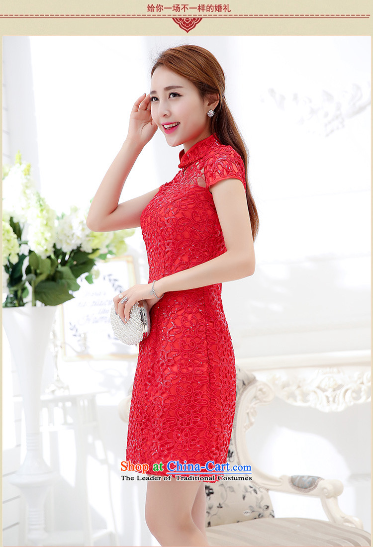 The advisory committee set up under the new 2015 Autumn lace qipao bride wedding dress banquet red dress back to door onto bows to female HSZM1576 RED L picture, prices, brand platters! The elections are supplied in the national character of distribution, so action, buy now enjoy more preferential! As soon as possible.