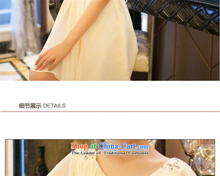Name of the bows services 2015 hannizi new spring and summer Korean bridal dresses stylish and simple bind with banquet dinner dress light champagne color pictures, prices, XXXL brand platters! The elections are supplied in the national character of distribution, so action, buy now enjoy more preferential! As soon as possible.