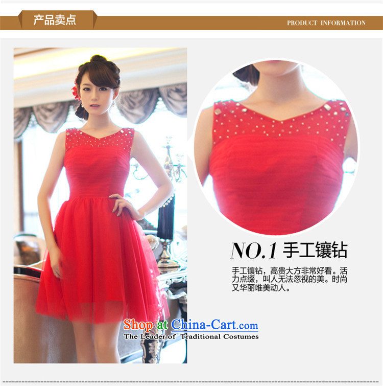 Name of the new 2015 hannizi spring and summer Korean word stylish evening dress brides shoulder banquet service red XXL toasting champagne dress photo, prices, brand platters! The elections are supplied in the national character of distribution, so action, buy now enjoy more preferential! As soon as possible.