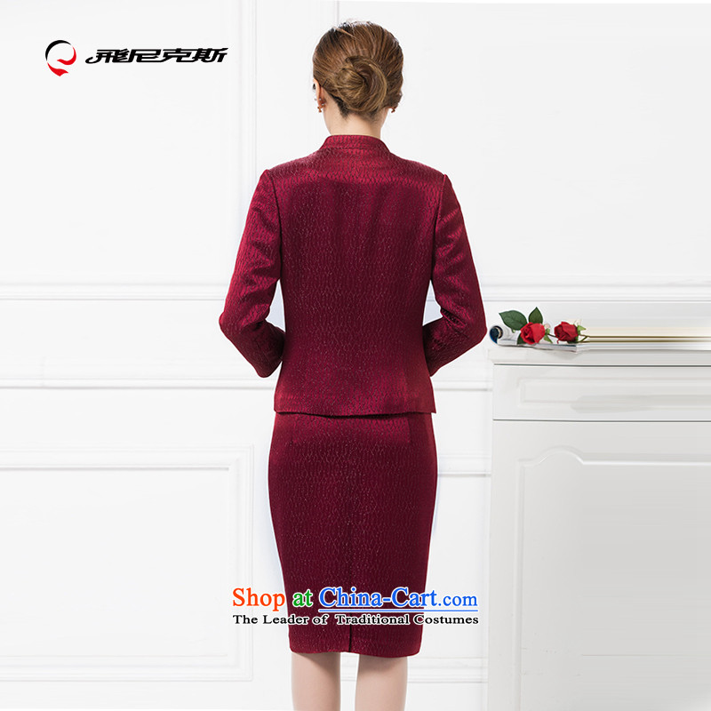 Flying the Knicks, 2015 Autumn new products with large mother wedding video thin dresses kit wedding dresses upscale dark red 170/92A, overflew the Knicks, , , , shopping on the Internet