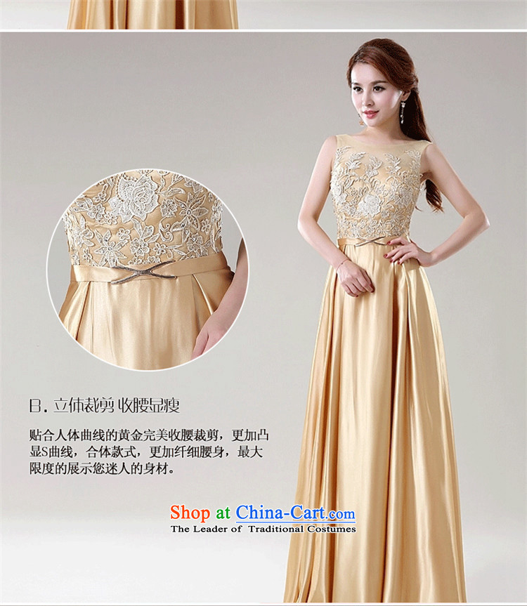 Name of the new summer 2015 hannizi marriages long lace retro-shoulder banquet dress uniform Champagne Gold M bows picture, prices, brand platters! The elections are supplied in the national character of distribution, so action, buy now enjoy more preferential! As soon as possible.