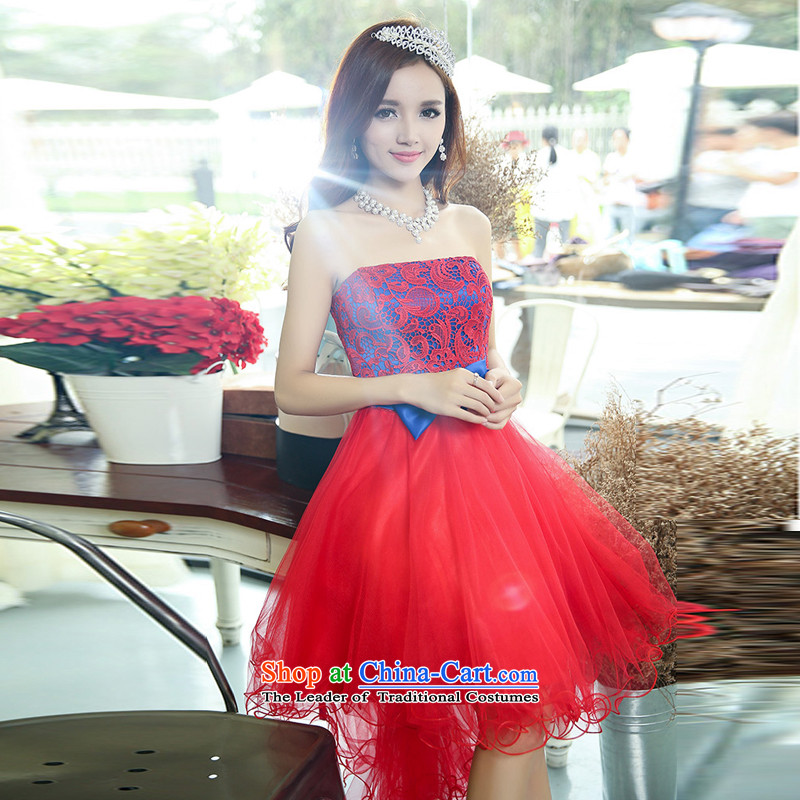 The Yin Yin snow fall 2015 Annual Meeting, New anointed chest wedding dresses in bride bridesmaid sister skirt crowsfoot bon bon skirt bows HSZM1520 services with the red- XL, Yin Yin and snow yinyinmuxue () , , , shopping on the Internet