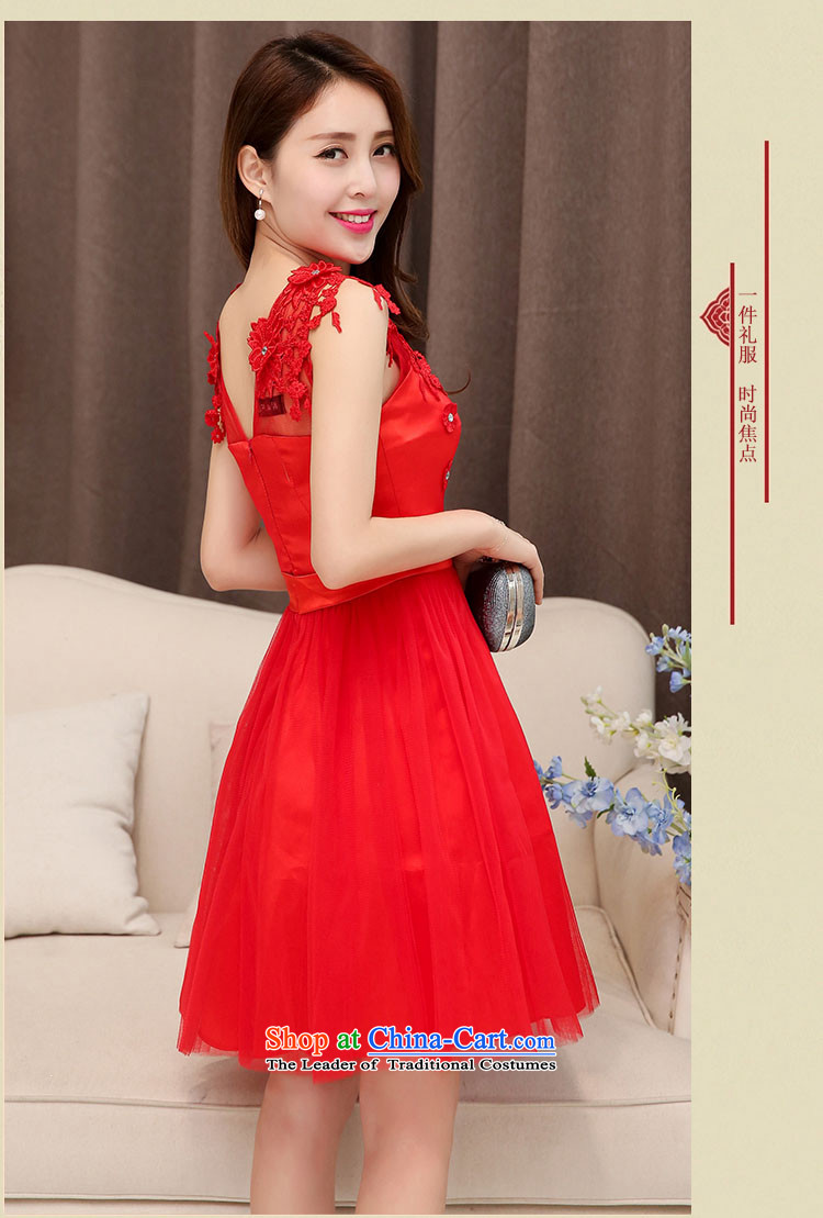 The Yin Yin snow 2015 new red bridesmaid dresses wedding dress marriage evening drink service short skirt lace bride replacing HSZM1530 RED L picture, prices, brand platters! The elections are supplied in the national character of distribution, so action, buy now enjoy more preferential! As soon as possible.