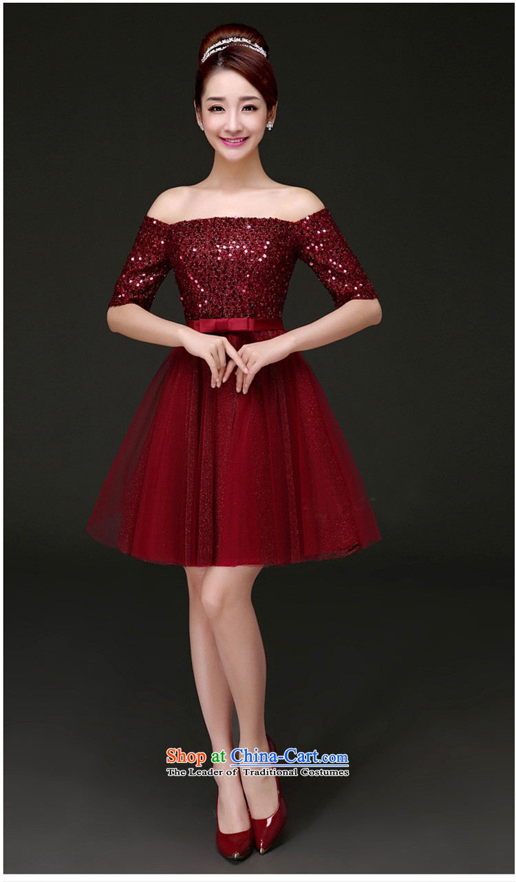 Time The new bride 2015 Syria bows services fall and winter wine red short of married women dress short skirts on-chip in evening dress cuff women dress wine red long M picture, prices, brand platters! The elections are supplied in the national character of distribution, so action, buy now enjoy more preferential! As soon as possible.