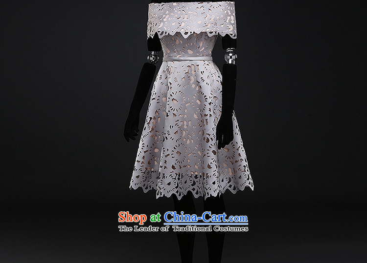 Hillo Lisa (XILUOSHA) banquet dinner dress short, Bridal Services Mr Ronald chairpersons bows dress Satin Paper Cutting in the autumn the word wedding dress shoulder black L picture, prices, brand platters! The elections are supplied in the national character of distribution, so action, buy now enjoy more preferential! As soon as possible.