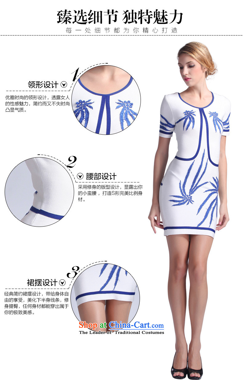 The original 2015 Spring/Summer new ethnic dress in shape and sexy package and bandages dresses & Gatherings performances white L picture, prices, brand platters! The elections are supplied in the national character of distribution, so action, buy now enjoy more preferential! As soon as possible.