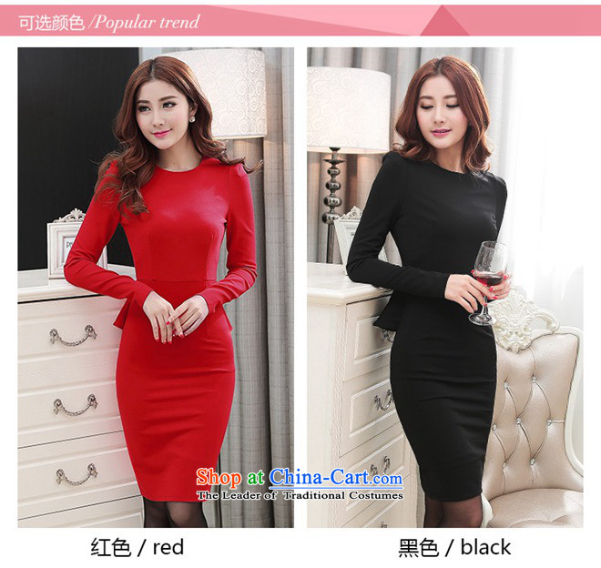 Ya Rui Economy 2015 new long-sleeved elegant wedding dresses Sau San dresses dress black M picture, prices, brand platters! The elections are supplied in the national character of distribution, so action, buy now enjoy more preferential! As soon as possible.