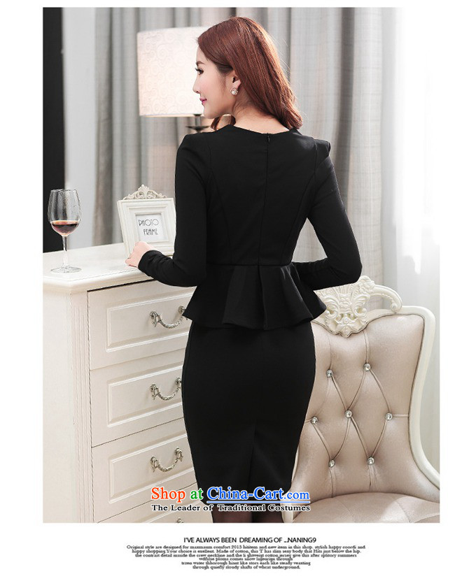 Ya Rui Economy 2015 new long-sleeved elegant wedding dresses Sau San dresses dress black M picture, prices, brand platters! The elections are supplied in the national character of distribution, so action, buy now enjoy more preferential! As soon as possible.