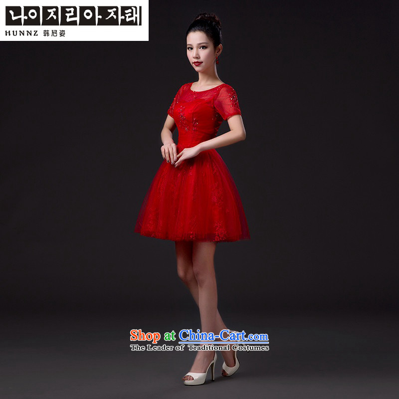 Name of the new 2015 hannizi Korean-style and simplicity brides wedding dress bows services 1 red red , L, Korea shoulder, Gigi Lai (hannizi) , , , shopping on the Internet
