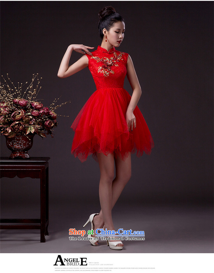 Name of the bride bows services hannizi 2015 Wedding Dress Short, lace Korean modern minimalist Sau San evening dresses RED M picture, prices, brand platters! The elections are supplied in the national character of distribution, so action, buy now enjoy more preferential! As soon as possible.