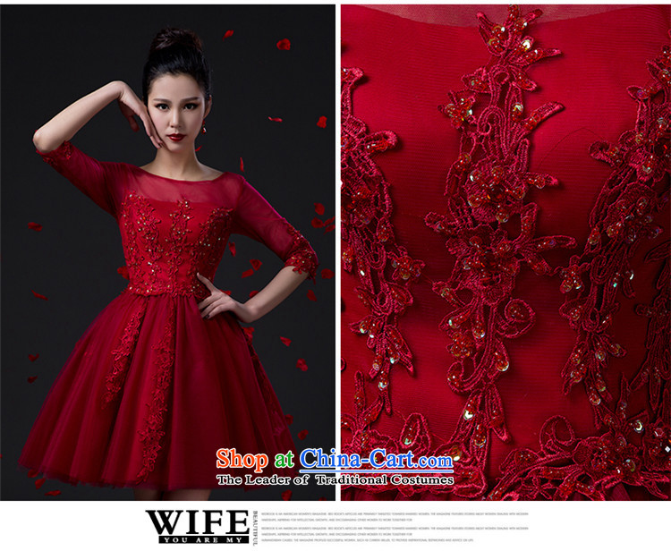 Name of the bows services sister hannizi 2015 Service Bridal wedding dress wine red Korean stylish evening dresses wine red XXL picture, prices, brand platters! The elections are supplied in the national character of distribution, so action, buy now enjoy more preferential! As soon as possible.