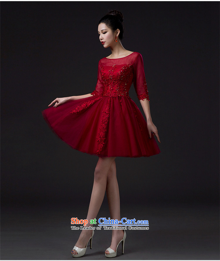 Name of the bows services sister hannizi 2015 Service Bridal wedding dress wine red Korean stylish evening dresses wine red XXL picture, prices, brand platters! The elections are supplied in the national character of distribution, so action, buy now enjoy more preferential! As soon as possible.