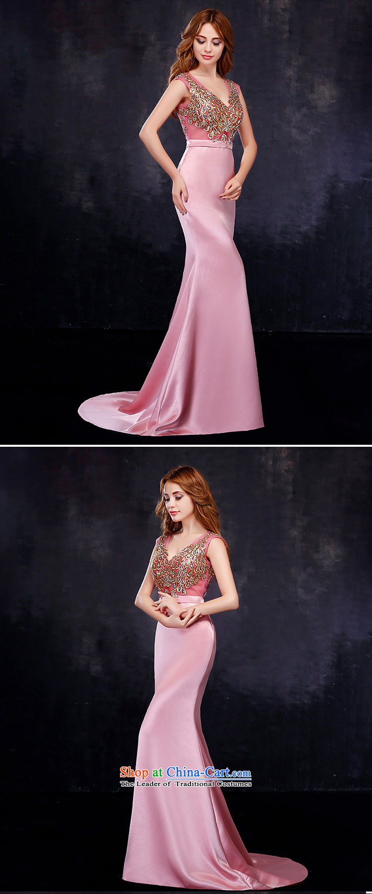 2015 Korean brides dress shoulders long large graphics thin bride banquet evening dresses crowsfoot marriage bows services Pink XL Suzhou shipment picture, prices, brand platters! The elections are supplied in the national character of distribution, so action, buy now enjoy more preferential! As soon as possible.