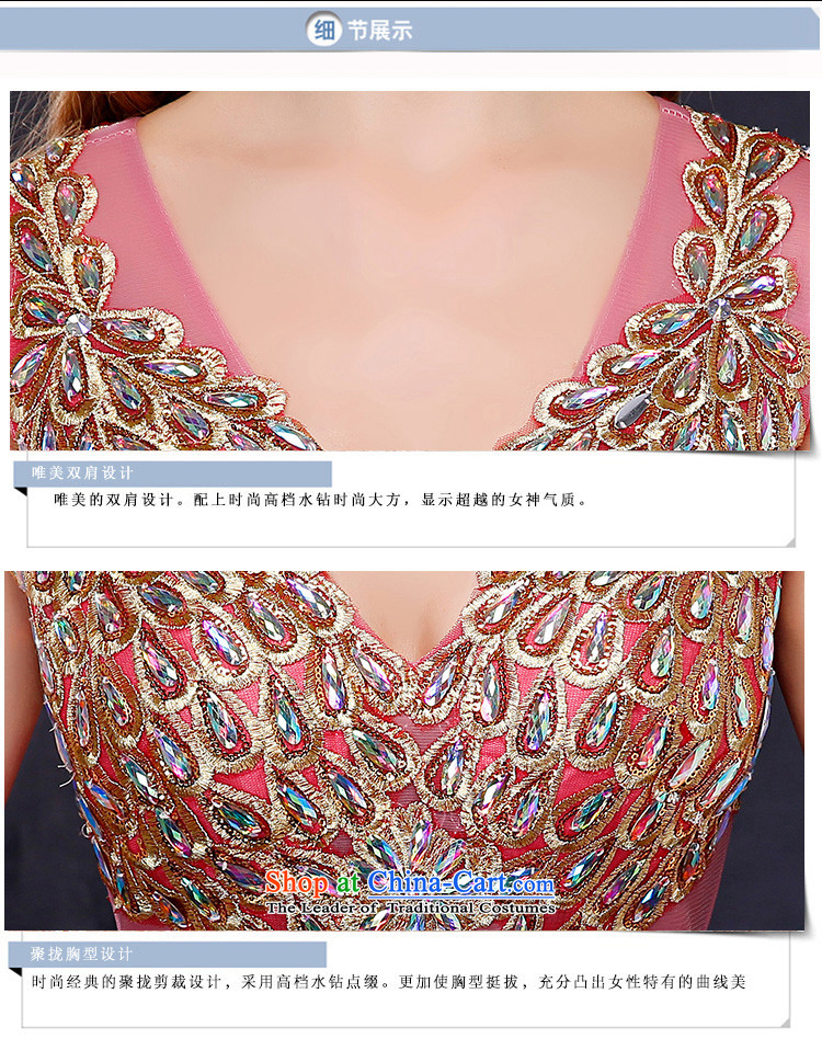 2015 Korean brides dress shoulders long large graphics thin bride banquet evening dresses crowsfoot marriage bows services Pink XL Suzhou shipment picture, prices, brand platters! The elections are supplied in the national character of distribution, so action, buy now enjoy more preferential! As soon as possible.