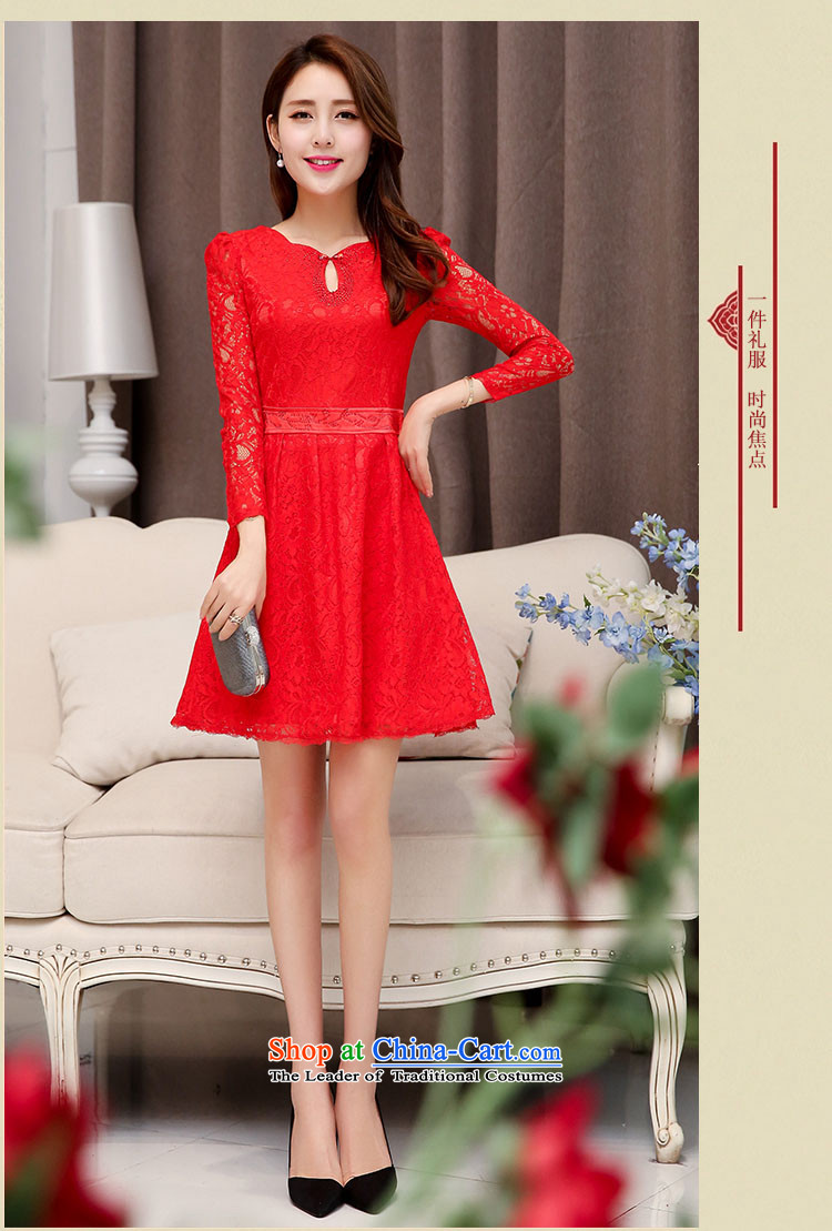 8Attachment bride Dress Short of women serving drink red stylish Sau San lace bridesmaid dress dresses red XL Photo, prices, brand platters! The elections are supplied in the national character of distribution, so action, buy now enjoy more preferential! As soon as possible.