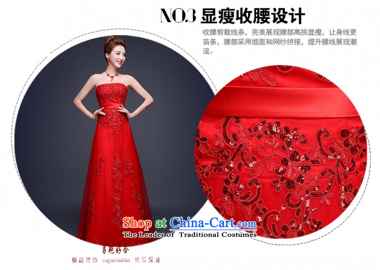 Yong-yeon and 2015 new bride bows Services Mr Ronald long wedding Wedding Dress Short, wipe the chest evening dresses Sau San red female red circle collar short M picture, prices, brand platters! The elections are supplied in the national character of distribution, so action, buy now enjoy more preferential! As soon as possible.