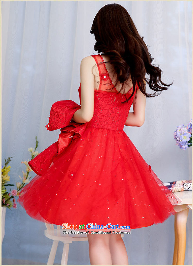 8Attachment bride bridesmaid Dress Short two kits of red large services bows Sau San lace dresses red XL Photo, prices, brand platters! The elections are supplied in the national character of distribution, so action, buy now enjoy more preferential! As soon as possible.