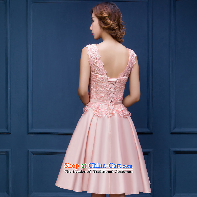 The Syrian brides bows service hour autumn wedding dress bridesmaid services 2015 new lace short, Red Dress short skirt evening dinner dress pink XL, Syria has been pressed time shopping on the Internet