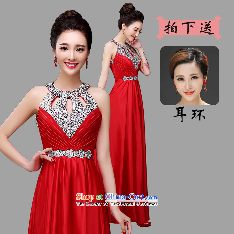 However, the NEW Summer 2015 Service marriages evening dresses red long will also hang banquet drill Ms. parquet red , L, Love Su-lan , , , shopping on the Internet