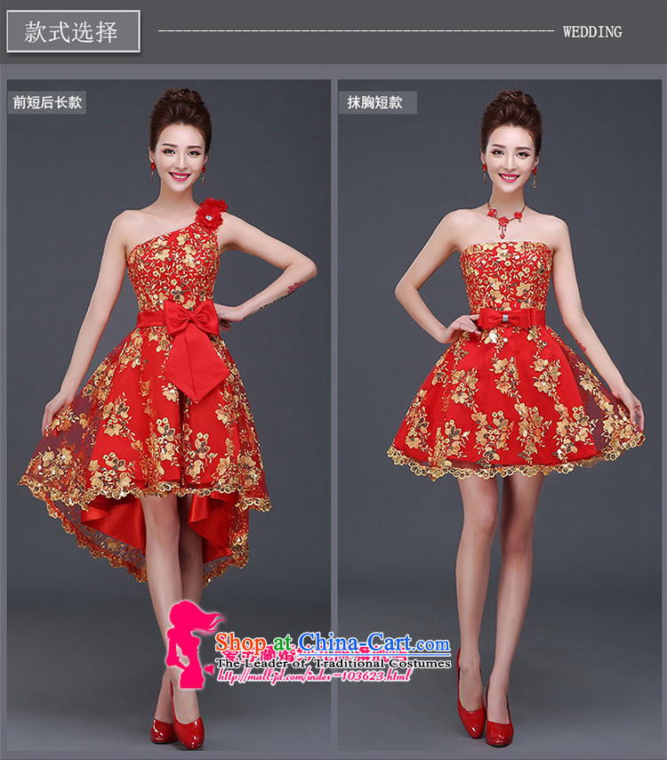 Wipe the chest video thin bridesmaid Service, Mr Ronald banquet evening dresses 2015 new bride dress married Sau San bows services shoulder to red do not return do not change the picture, prices, brand platters! The elections are supplied in the national character of distribution, so action, buy now enjoy more preferential! As soon as possible.