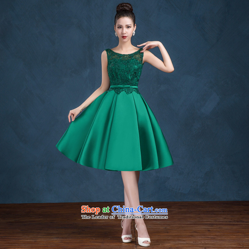 High-end custom 2015 new wedding dresses larger bride bows service of pregnant women chairpersons evening dress green XL, Su-lan , , , Love shopping on the Internet