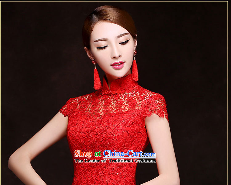 Wedding dresses new 2015 autumn and winter bride services bride banquet dresses bows video thin lace dress bridal lace wedding dress bridesmaid dress ball dress RED M picture, prices, brand platters! The elections are supplied in the national character of distribution, so action, buy now enjoy more preferential! As soon as possible.
