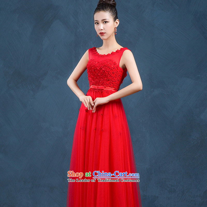 High-end custom 2015 new wedding dresses bridesmaid dress long skirt bride bows services evening dresses long summer red made no refund is not replaced, Su-lan , , , shopping on the Internet