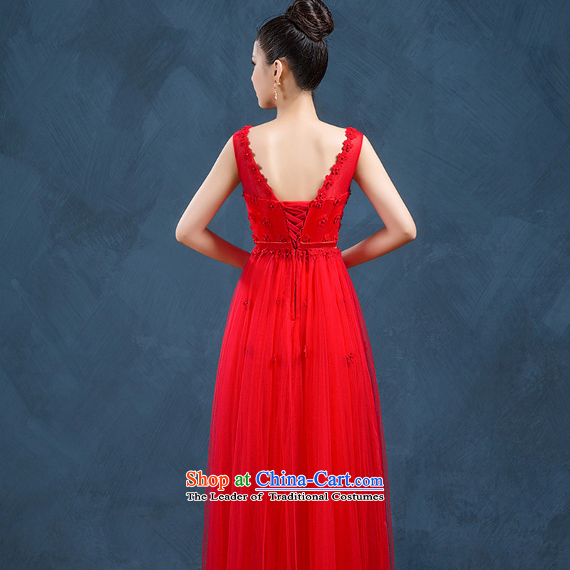High-end custom 2015 new wedding dresses bridesmaid dress long skirt bride bows services evening dresses long summer red made no refund is not replaced, Su-lan , , , shopping on the Internet
