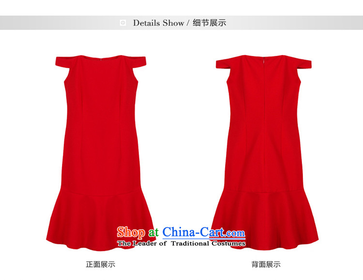 Yi Ge lire aristocratic temperament autumn and winter thick satin red bride services back door onto bows banquet dress 61216 Red S pictures, prices, brand platters! The elections are supplied in the national character of distribution, so action, buy now enjoy more preferential! As soon as possible.