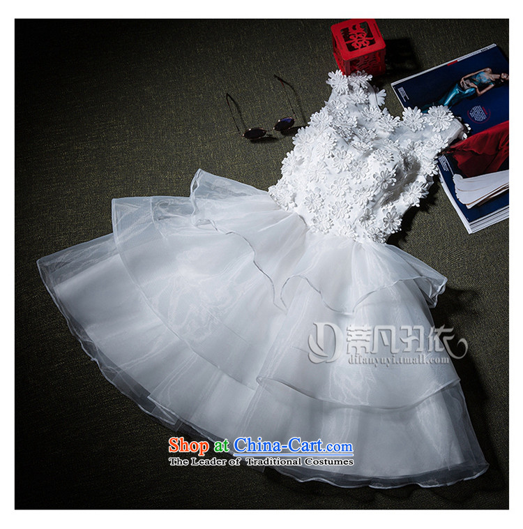 Short skirts bridesmaid dresses, summer evening dress evening dresses evening banquet meeting betrothal birthday dress moderator dress annual Female dress autumn and winter cream L picture, prices, brand platters! The elections are supplied in the national character of distribution, so action, buy now enjoy more preferential! As soon as possible.