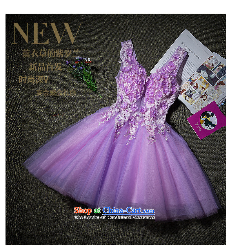 Evening Dress Short of summer bridesmaid skirt bridesmaid dress bridesmaid reunion dress dresses moderator dress evening dinner show, the annual session of the autumn and winter light purple M picture, prices, brand platters! The elections are supplied in the national character of distribution, so action, buy now enjoy more preferential! As soon as possible.