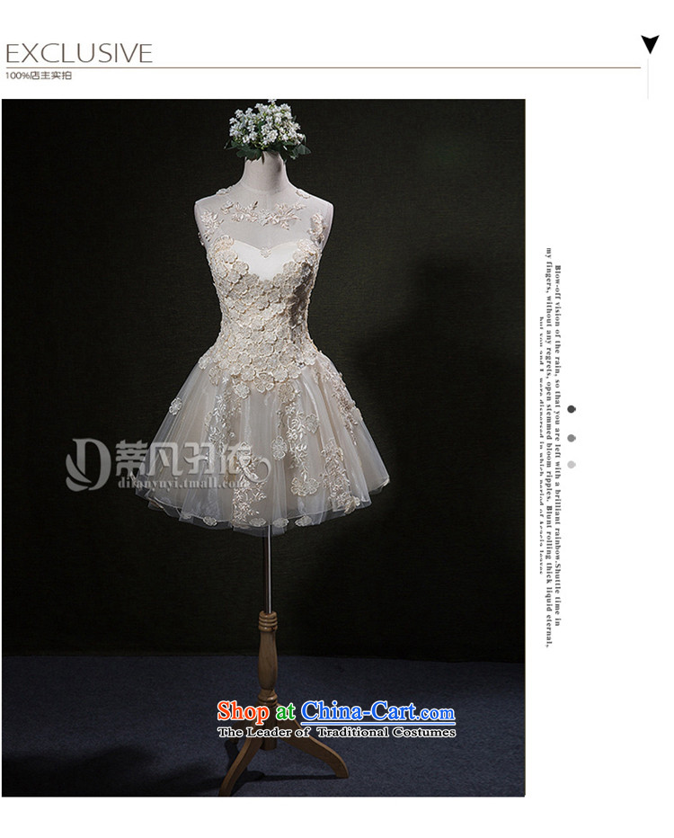 Bridesmaid Dress Short of summer evening dresses female skirt wedding dresses marriage bridesmaid sister replacing gathering in the skirt the betrothal of birthdays annual meeting of persons chairing the autumn and winter jackets champagne color M picture, prices, brand platters! The elections are supplied in the national character of distribution, so action, buy now enjoy more preferential! As soon as possible.