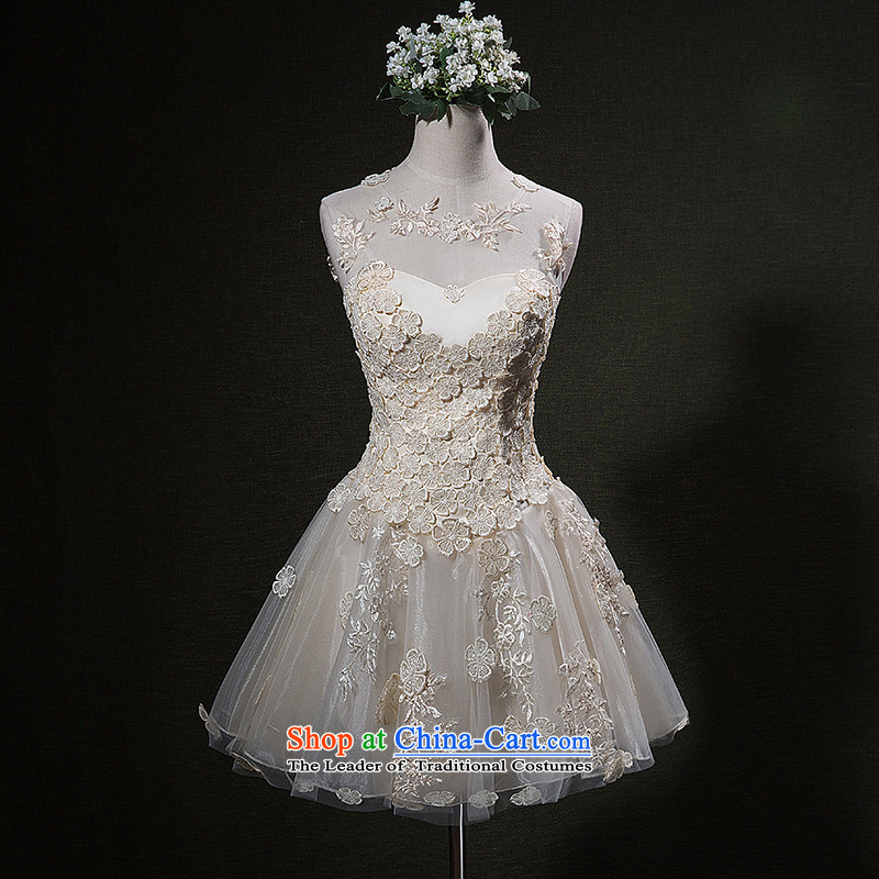 Bridesmaid Dress Short of summer evening dresses female skirt wedding dresses marriage bridesmaid sister replacing gathering in the skirt the betrothal of birthdays annual meeting of persons chairing the autumn and winter jackets champagne color M, Stéphane Yu to , , , shopping on the Internet