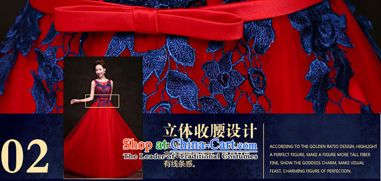 Wedding dress 2015 new bride autumn and winter clothing banquet service bows long lace dress Sau San video will bride dresses thin bridesmaid at annual meetings of the chairpersons to red. Lace XL Photo, prices, brand platters! The elections are supplied in the national character of distribution, so action, buy now enjoy more preferential! As soon as possible.