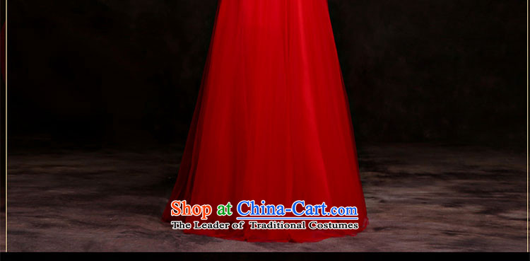 Wedding dress 2015 new bride autumn and winter clothing marriage banquet dresses bows Korean lace dress Red slotted shoulder dress suit red advanced customization Sau San Picture, prices, brand platters! The elections are supplied in the national character of distribution, so action, buy now enjoy more preferential! As soon as possible.