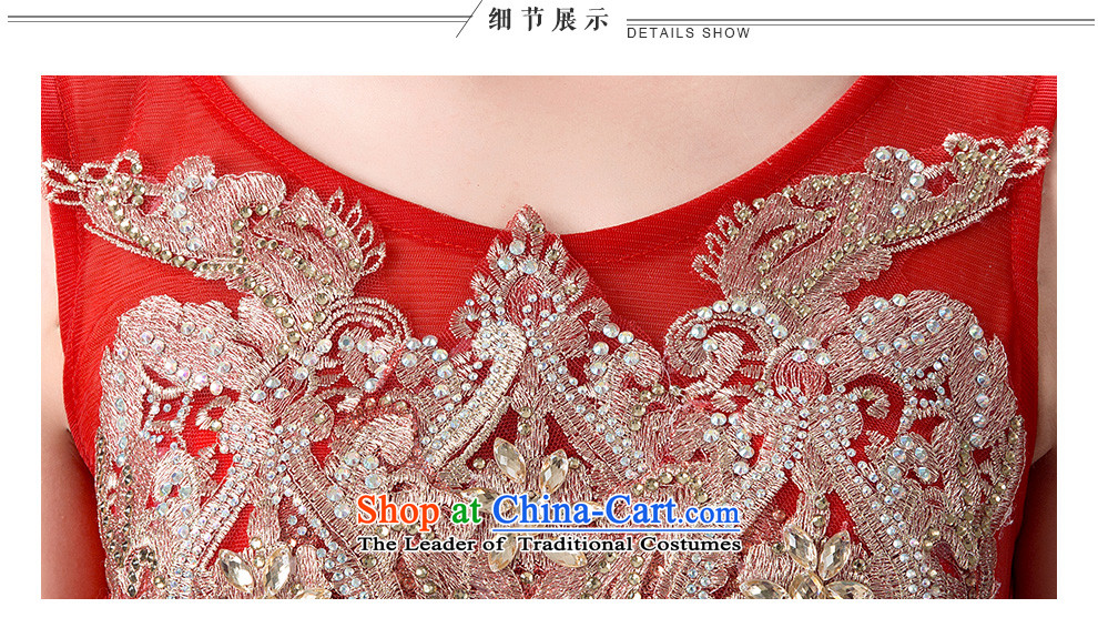 According to Lin Sa 2015 autumn and winter new wedding dresses long marriages evening dress tail stylish Korean Red M pictures transmitted services, prices, brand platters! The elections are supplied in the national character of distribution, so action, buy now enjoy more preferential! As soon as possible.