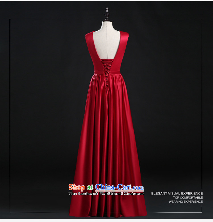 The TOCO bows services in the summer of 2015, long new marriages upscale shoulders video thin wine red banquet evening dresses wine red S picture, prices, brand platters! The elections are supplied in the national character of distribution, so action, buy now enjoy more preferential! As soon as possible.