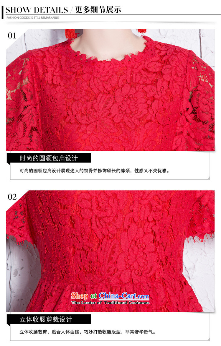 Name of large 2015 hannizi Sau San trendy new stylish bride wedding dress banquet evening dresses spring and summer RED M picture, prices, brand platters! The elections are supplied in the national character of distribution, so action, buy now enjoy more preferential! As soon as possible.