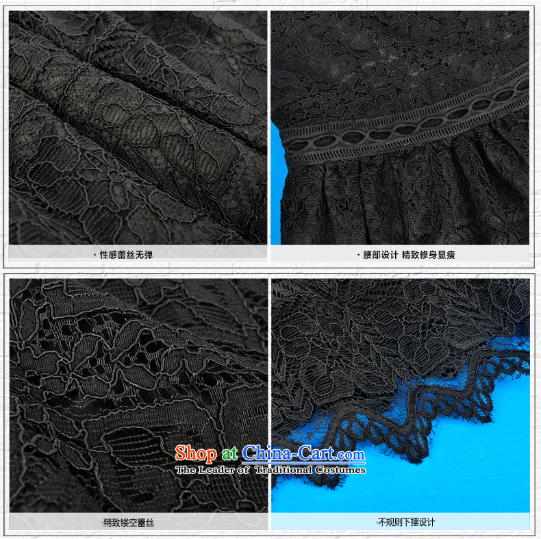 Sexy And Dangerous color lace dresses 2015 autumn and winter new products temperament black dress bridesmaid services high in forming the waist Sau San cuff skirt female black L picture, prices, brand platters! The elections are supplied in the national character of distribution, so action, buy now enjoy more preferential! As soon as possible.