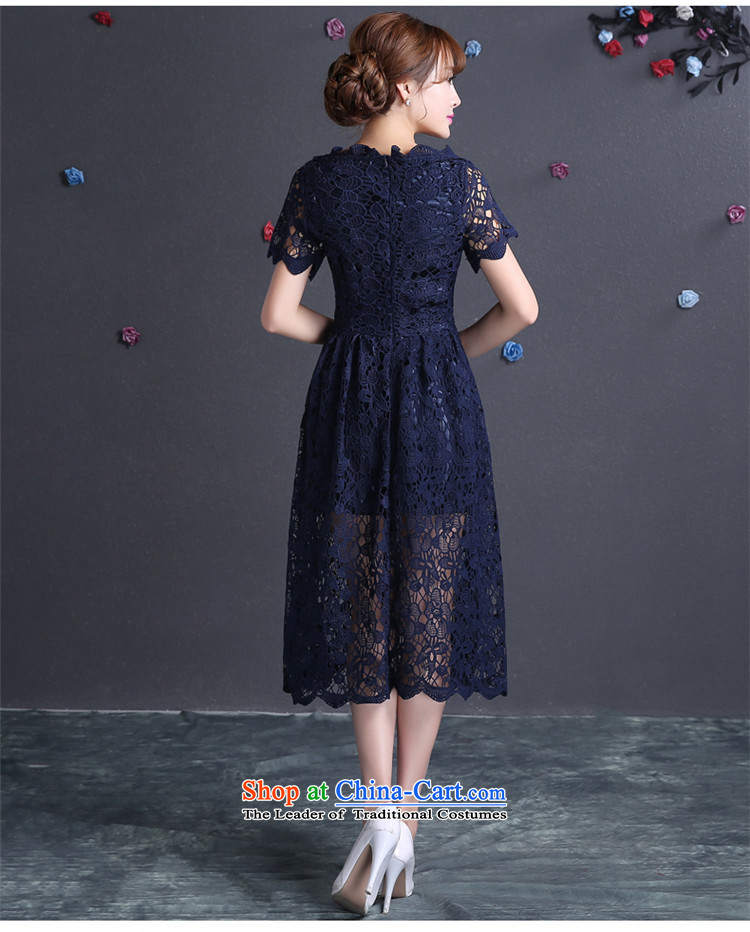 Name of the new 2015 hannizi spring and summer Korean style reminiscent of the brides wedding dress evening dresses bows bridesmaid services services deep blue XL Photo, prices, brand platters! The elections are supplied in the national character of distribution, so action, buy now enjoy more preferential! As soon as possible.