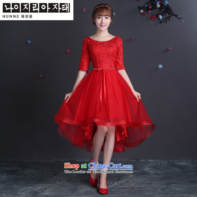 Name of the new 2015 hannizi spring and summer Korean-style red bride wedding dress evening dresses bows services , Korea Red XXL, Gigi Lai (hannizi) , , , shopping on the Internet