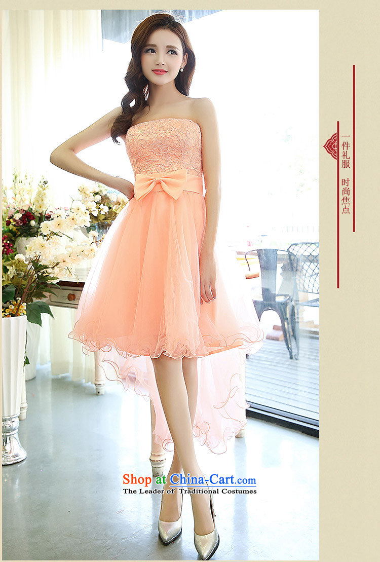 The United States is still clothing 2015 new stylish Sau San lace bridesmaid dinner serving pure color bon bon skirt large tie band anointed chest Female dress purple M picture, prices, brand platters! The elections are supplied in the national character of distribution, so action, buy now enjoy more preferential! As soon as possible.