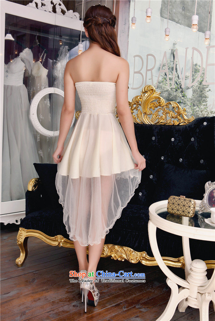 Yet Liqi 2015 Autumn fish people new bare shoulders and stylish lace dresses temperament Sau San booking pearl dresses small dress bridesmaid services 003 white S picture, prices, brand platters! The elections are supplied in the national character of distribution, so action, buy now enjoy more preferential! As soon as possible.