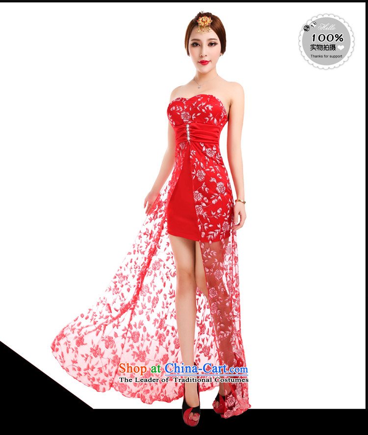 Optimize Hong-dress and sexy new 2015 anointed chest dresses marriages evening dresses banquet moderator long female fx5998 red XL Photo, prices, brand platters! The elections are supplied in the national character of distribution, so action, buy now enjoy more preferential! As soon as possible.