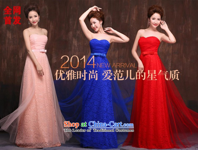 Yet, a new paragraph marriage bridesmaid services moderator banquet and chest evening dresses long graphics thin wedding dresses No. 8264 Blue L picture, prices, brand platters! The elections are supplied in the national character of distribution, so action, buy now enjoy more preferential! As soon as possible.