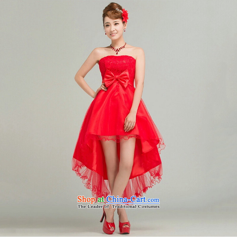 Optimize video bridesmaid Service, 2015 New anointed chest bridesmaid mission dress sister skirt bridesmaid dress suit Female ya6915 small red M, Optimize Hong shopping on the Internet has been pressed.