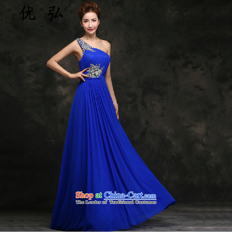 Optimize Hong-evening dresses 2015 new shoulder on chip marriages bows to red long gown girl S, Optimize Philip lg9772 red , , , shopping on the Internet